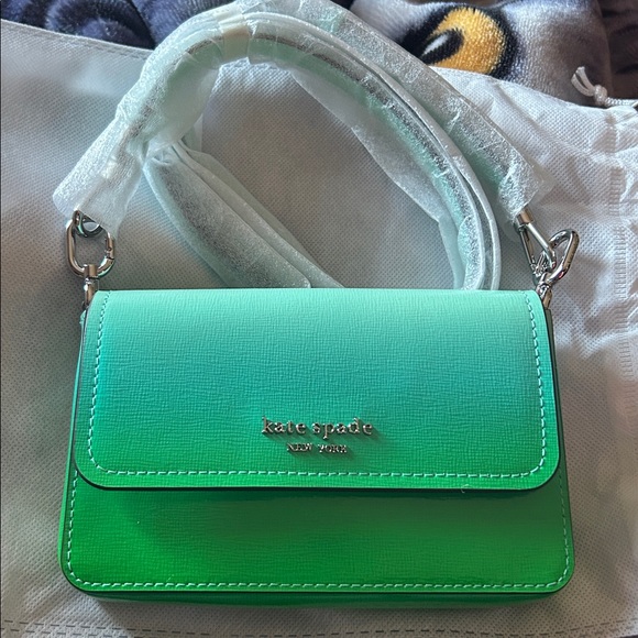 kate spade Handbags - NWOT Kate Spade Blue/Green Ombre Crossbody Bag
